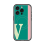 スリムプロテクションプレミアムケース with MagSafe［ オリジナル - initial color line - V green ］