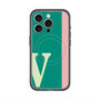スリムプロテクションプレミアムケース with MagSafe［ オリジナル - initial color line - V green ］