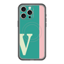 スリムプロテクションプレミアムケース with MagSafe［ オリジナル - initial color line - V green ］