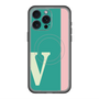 スリムプロテクションプレミアムケース with MagSafe［ オリジナル - initial color line - V green ］