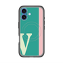 スリムプロテクションプレミアムケース with MagSafe［ オリジナル - initial color line - V green ］