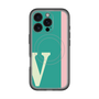 スリムプロテクションプレミアムケース with MagSafe［ オリジナル - initial color line - V green ］