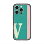 スリムプロテクションプレミアムケース with MagSafe［ オリジナル - initial color line - V green ］