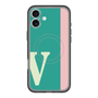 スリムプロテクションプレミアムケース with MagSafe［ オリジナル - initial color line - V green ］
