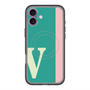 スリムプロテクションプレミアムケース with MagSafe［ オリジナル - initial color line - V green ］