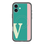 スリムプロテクションプレミアムケース with MagSafe［ オリジナル - initial color line - V green ］