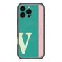 スリムプロテクションプレミアムケース with MagSafe［ オリジナル - initial color line - V green ］