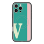 スリムプロテクションプレミアムケース with MagSafe［ オリジナル - initial color line - V green ］