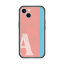スリムプロテクションプレミアムケース with MagSafe［ オリジナル - initial color line - A pink ］