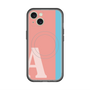 スリムプロテクションプレミアムケース with MagSafe［ オリジナル - initial color line - A pink ］