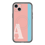 スリムプロテクションプレミアムケース with MagSafe［ オリジナル - initial color line - A pink ］
