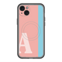 スリムプロテクションプレミアムケース with MagSafe［ オリジナル - initial color line - A pink ］
