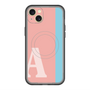 スリムプロテクションプレミアムケース with MagSafe［ オリジナル - initial color line - A pink ］