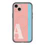 スリムプロテクションプレミアムケース with MagSafe［ オリジナル - initial color line - A pink ］