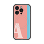 スリムプロテクションプレミアムケース with MagSafe［ オリジナル - initial color line - A pink ］