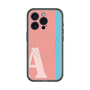 スリムプロテクションプレミアムケース with MagSafe［ オリジナル - initial color line - A pink ］