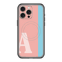 スリムプロテクションプレミアムケース with MagSafe［ オリジナル - initial color line - A pink ］