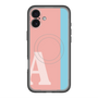 スリムプロテクションプレミアムケース with MagSafe［ オリジナル - initial color line - A pink ］