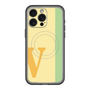 スリムプロテクションプレミアムケース with MagSafe［ オリジナル - initial color line - V yellow ］