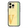 スリムプロテクションプレミアムケース with MagSafe［ オリジナル - initial color line - V yellow ］