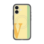 スリムプロテクションプレミアムケース with MagSafe［ オリジナル - initial color line - V yellow ］