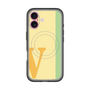 スリムプロテクションプレミアムケース with MagSafe［ オリジナル - initial color line - V yellow ］