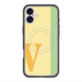 スリムプロテクションプレミアムケース with MagSafe［ オリジナル - initial color line - V yellow ］