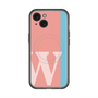 スリムプロテクションプレミアムケース with MagSafe［ オリジナル - initial color line - W pink ］