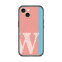スリムプロテクションプレミアムケース with MagSafe［ オリジナル - initial color line - W pink ］