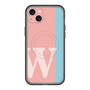 スリムプロテクションプレミアムケース with MagSafe［ オリジナル - initial color line - W pink ］