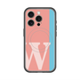 スリムプロテクションプレミアムケース with MagSafe［ オリジナル - initial color line - W pink ］