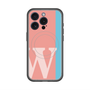 スリムプロテクションプレミアムケース with MagSafe［ オリジナル - initial color line - W pink ］