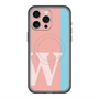スリムプロテクションプレミアムケース with MagSafe［ オリジナル - initial color line - W pink ］