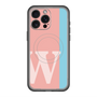 スリムプロテクションプレミアムケース with MagSafe［ オリジナル - initial color line - W pink ］
