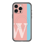 スリムプロテクションプレミアムケース with MagSafe［ オリジナル - initial color line - W pink ］