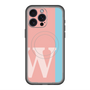 スリムプロテクションプレミアムケース with MagSafe［ オリジナル - initial color line - W pink ］