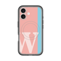 スリムプロテクションプレミアムケース with MagSafe［ オリジナル - initial color line - W pink ］