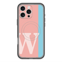 スリムプロテクションプレミアムケース with MagSafe［ オリジナル - initial color line - W pink ］