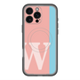 スリムプロテクションプレミアムケース with MagSafe［ オリジナル - initial color line - W pink ］