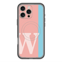 スリムプロテクションプレミアムケース with MagSafe［ オリジナル - initial color line - W pink ］