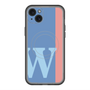 スリムプロテクションプレミアムケース with MagSafe［ オリジナル - initial color line - W blue ］