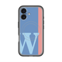 スリムプロテクションプレミアムケース with MagSafe［ オリジナル - initial color line - W blue ］