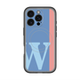 スリムプロテクションプレミアムケース with MagSafe［ オリジナル - initial color line - W blue ］