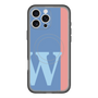 スリムプロテクションプレミアムケース with MagSafe［ オリジナル - initial color line - W blue ］