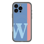 スリムプロテクションプレミアムケース with MagSafe［ オリジナル - initial color line - W blue ］
