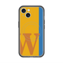 スリムプロテクションプレミアムケース with MagSafe［ オリジナル - initial color line - W orange ］