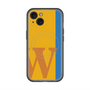 スリムプロテクションプレミアムケース with MagSafe［ オリジナル - initial color line - W orange ］