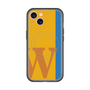 スリムプロテクションプレミアムケース with MagSafe［ オリジナル - initial color line - W orange ］