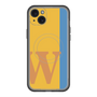 スリムプロテクションプレミアムケース with MagSafe［ オリジナル - initial color line - W orange ］