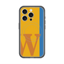スリムプロテクションプレミアムケース with MagSafe［ オリジナル - initial color line - W orange ］